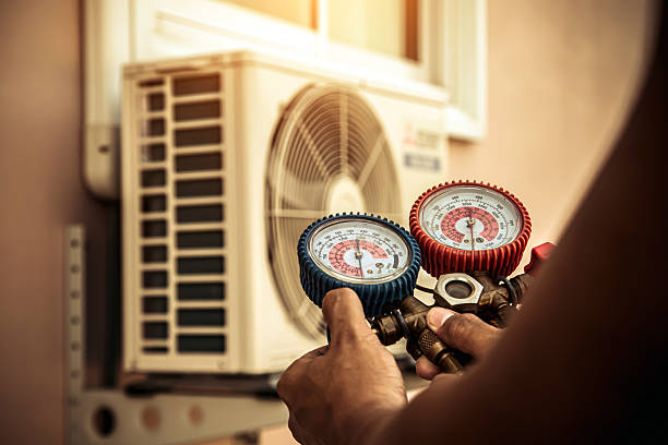 Professional Air Conditioning Service technician working in Galivants Ferry, SC